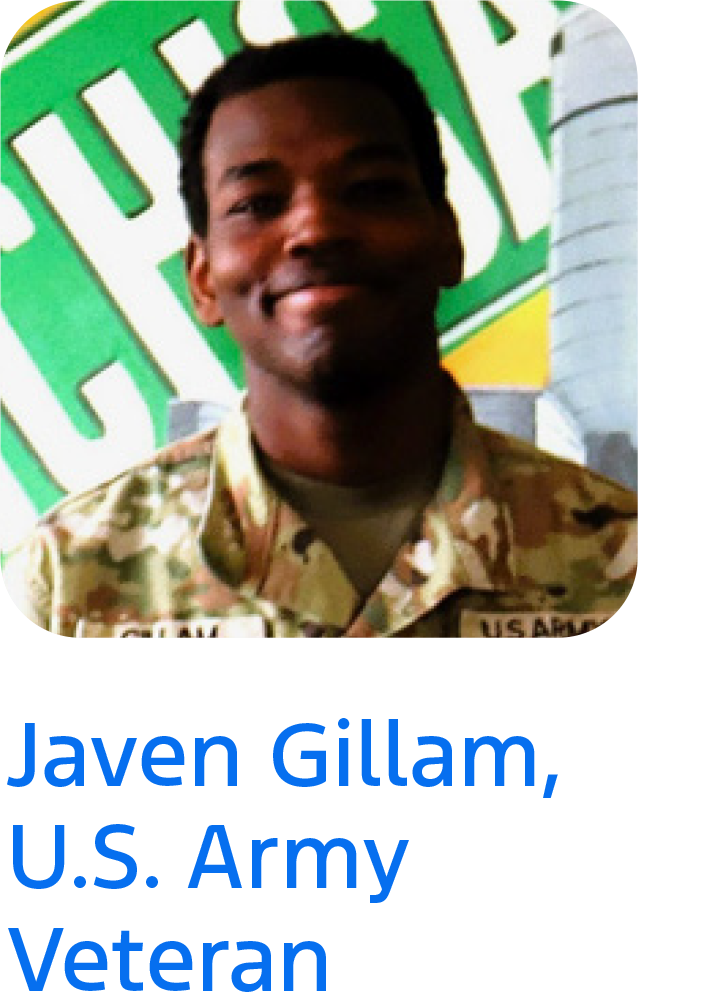 Javen Gillam, U.S. Army Veteran